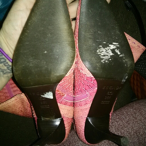 ESCADA Pink Python Bootssz 35.5 - Picture 5 of 5